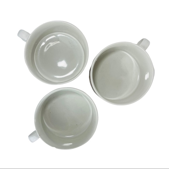 Vintage 70s 3- Large Vegetable Soup Mugs w/Handle - Picture 14 of 16